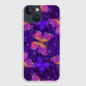 Чехол для iPhone 13 mini с принтом БАБОЧКИ ПАТТЕРН | BUTTERFLY PATTERN в Белгороде,  |  | butterflies | butterfly | spring | бабочка | бобочки | весна | животные | красиво | крыло | мотыльки | насекомое | насекомые | чешуекрылые