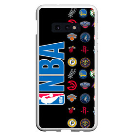 Чехол для Samsung S10E с принтом NBA (Team Logos 1) в Белгороде, Силикон | Область печати: задняя сторона чехла, без боковых панелей | ball | basketball | sport | streetball | баскетбол | мяч | нба | спорт | стритбол