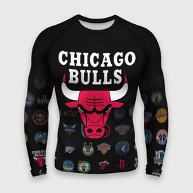 Мужской рашгард 3D с принтом Chicago Bulls (1) в Белгороде,  |  | ball | basketball | chicago bulls | sport | streetball | баскетбол | мяч | нба | спорт | стритбол | чикаго буллз