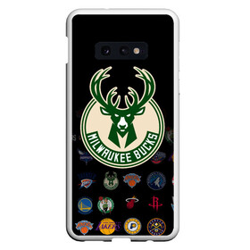 Чехол для Samsung S10E с принтом Milwaukee Bucks (3) в Белгороде, Силикон | Область печати: задняя сторона чехла, без боковых панелей | Тематика изображения на принте: ball | basketball | milwaukee bucks | sport | streetball | баскетбол | милуоки бакс | мяч | нба | спорт | стритбол