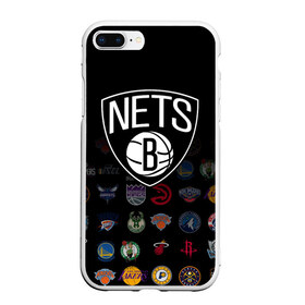Чехол для iPhone 7Plus/8 Plus матовый с принтом Brooklyn Nets (1) в Белгороде, Силикон | Область печати: задняя сторона чехла, без боковых панелей | 