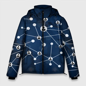 Мужская зимняя куртка 3D с принтом COVID-19 WORLD в Белгороде, верх — 100% полиэстер; подкладка — 100% полиэстер; утеплитель — 100% полиэстер | длина ниже бедра, свободный силуэт Оверсайз. Есть воротник-стойка, отстегивающийся капюшон и ветрозащитная планка. 

Боковые карманы с листочкой на кнопках и внутренний карман на молнии. | Тематика изображения на принте: covid 19 | molecule | абстракция | клетки | коронавирус | медицина | микробы | молекулы | наука | нейрон | нейроны | текстура | текстуры | формула