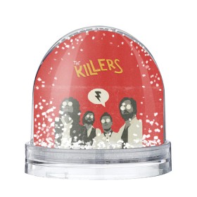Снежный шар с принтом The Killers в Белгороде, Пластик | Изображение внутри шара печатается на глянцевой фотобумаге с двух сторон | the killers | инди рок | музыка | рок | рок группа