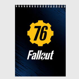 Скетчбук с принтом FALLOUT_76 в Белгороде, 100% бумага
 | 48 листов, плотность листов — 100 г/м2, плотность картонной обложки — 250 г/м2. Листы скреплены сверху удобной пружинной спиралью | 101 | 111 | 13 | 76 | atom cats | bethesda | brotherhood of steel | fallout | nuka cola | tunnel snakes | vault | war | братство стали | война | убежище | фолаут | фоллаут | ядер кола