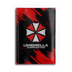 Обложка для автодокументов с принтом Umbrella Corporation. в Белгороде, натуральная кожа |  размер 19,9*13 см; внутри 4 больших “конверта” для документов и один маленький отдел — туда идеально встанут права | resident evil | umbrella corporation | амбрелла | амбрелла корпорейшн | вирус | вымышленная военная и фармацевтическая корпорация | игра | умбрелла