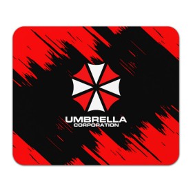 Коврик для мышки прямоугольный с принтом Umbrella Corporation. в Белгороде, натуральный каучук | размер 230 х 185 мм; запечатка лицевой стороны | Тематика изображения на принте: resident evil | umbrella corporation | амбрелла | амбрелла корпорейшн | вирус | вымышленная военная и фармацевтическая корпорация | игра | умбрелла