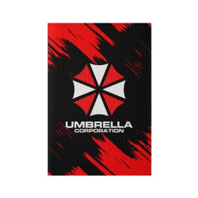 Обложка для паспорта матовая кожа с принтом Umbrella Corporation. в Белгороде, натуральная матовая кожа | размер 19,3 х 13,7 см; прозрачные пластиковые крепления | resident evil | umbrella corporation | амбрелла | амбрелла корпорейшн | вирус | вымышленная военная и фармацевтическая корпорация | игра | умбрелла