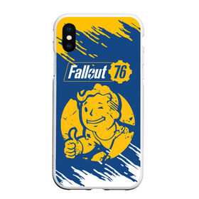 Чехол для iPhone XS Max матовый с принтом FALLOUT_76 в Белгороде, Силикон | Область печати: задняя сторона чехла, без боковых панелей | Тематика изображения на принте: 101 | 111 | 13 | 76 | atom cats | bethesda | brotherhood of steel | fallout | nuka cola | tunnel snakes | vault | war | братство стали | война | убежище | фолаут | фоллаут | ядер кола