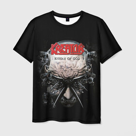 Мужская футболка 3D с принтом Kreator 3 в Белгороде, 100% полиэфир | прямой крой, круглый вырез горловины, длина до линии бедер | creator | kreator | metal | thrash | креатор | криатор | метал | треш