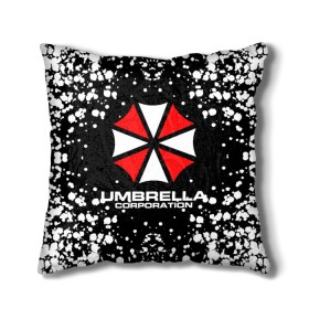 Подушка 3D с принтом Umbrella Corporation. в Белгороде, наволочка – 100% полиэстер, наполнитель – холлофайбер (легкий наполнитель, не вызывает аллергию). | состоит из подушки и наволочки. Наволочка на молнии, легко снимается для стирки | resident evil | umbrella corporation | амбрелла | амбрелла корпорейшн | вирус | вымышленная военная и фармацевтическая корпорация | игра | умбрелла