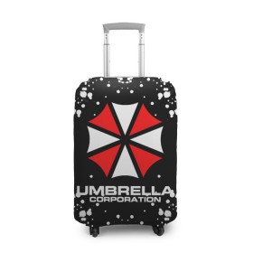 Чехол для чемодана 3D с принтом Umbrella Corporation. в Белгороде, 86% полиэфир, 14% спандекс | двустороннее нанесение принта, прорези для ручек и колес | resident evil | umbrella corporation | амбрелла | амбрелла корпорейшн | вирус | вымышленная военная и фармацевтическая корпорация | игра | умбрелла