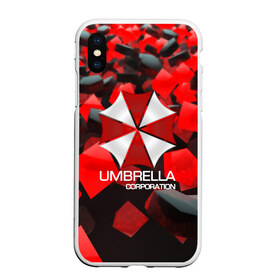 Чехол для iPhone XS Max матовый с принтом Umbrella Corp в Белгороде, Силикон | Область печати: задняя сторона чехла, без боковых панелей | biohazard | biohazard 7 | crocodile | fang | game | hand | monster | new umbrella | resident evil | resident evil 7 | umbrella | umbrella corp | umbrella corporation | zombie