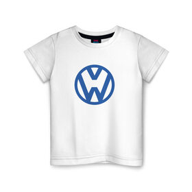 Детская футболка хлопок с принтом Volkswagen. в Белгороде, 100% хлопок | круглый вырез горловины, полуприлегающий силуэт, длина до линии бедер | 2020 | car | sport | volkswagen | авто | автомобильные | бренд | вирус | коронавирус | марка | машина | новый лого | спорт | стиль | фольксваген