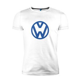 Мужская футболка премиум с принтом Volkswagen. в Белгороде, 92% хлопок, 8% лайкра | приталенный силуэт, круглый вырез ворота, длина до линии бедра, короткий рукав | 2020 | car | sport | volkswagen | авто | автомобильные | бренд | вирус | коронавирус | марка | машина | новый лого | спорт | стиль | фольксваген