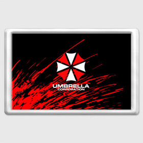 Магнит 45*70 с принтом Umbrella Corporation. в Белгороде, Пластик | Размер: 78*52 мм; Размер печати: 70*45 | Тематика изображения на принте: resident evil | umbrella corporation | амбрелла | амбрелла корпорейшн | вирус | вымышленная военная и фармацевтическая корпорация | игра | умбрелла