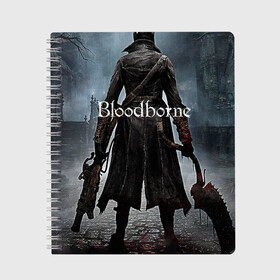 Тетрадь с принтом Bloodborne в Белгороде, 100% бумага | 48 листов, плотность листов — 60 г/м2, плотность картонной обложки — 250 г/м2. Листы скреплены сбоку удобной пружинной спиралью. Уголки страниц и обложки скругленные. Цвет линий — светло-серый
 | bloodborne | bloodborne 2 | esport | game | playstation | бладборн | игра | киберспорт | киберспортсмен | порождение крови