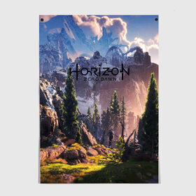 Постер с принтом Horizon Zero Dawn в Белгороде, 100% бумага
 | бумага, плотность 150 мг. Матовая, но за счет высокого коэффициента гладкости имеет небольшой блеск и дает на свету блики, но в отличии от глянцевой бумаги не покрыта лаком | aloy | antasy girl | art | artwork | digital art | fantasy | horizon | horizon: zero dawn | landscape | tallneck | warrior fantasy | weapon | zero dawn