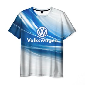 Мужская футболка 3D с принтом Volkswagen. в Белгороде, 100% полиэфир | прямой крой, круглый вырез горловины, длина до линии бедер | 2020 | car | sport | volkswagen | авто | автомобильные | бренд | вирус | коронавирус | марка | машина | новый лого | спорт | стиль | фольксваген