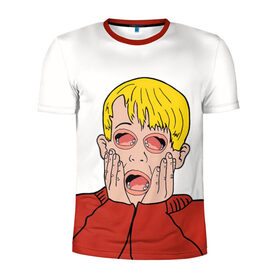 Мужская футболка 3D спортивная с принтом ОДИН ДОМА в Белгороде, 100% полиэстер с улучшенными характеристиками | приталенный силуэт, круглая горловина, широкие плечи, сужается к линии бедра | Тематика изображения на принте: 