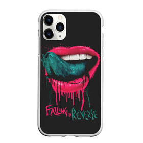 Чехол для iPhone 11 Pro Max матовый с принтом Falling in Reverse в Белгороде, Силикон |  | falling in reverse | gold | lips | mouth | rock | ronnie radke | teeth | tongue | губы | золото | зубы | рок | ронни радке | рот | язык