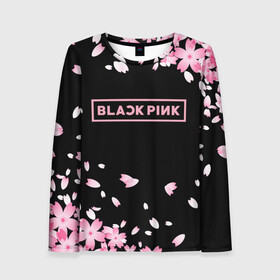 Женский лонгслив 3D с принтом BLACKPINK в Белгороде, 100% полиэстер | длинные рукава, круглый вырез горловины, полуприлегающий силуэт | black  pink | blackpink | jennie | jisoo | k pop | lalisa | группа | к поп | корейская группа | розовый | черный
