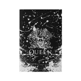 Обложка для паспорта матовая кожа с принтом QUEEN. в Белгороде, натуральная матовая кожа | размер 19,3 х 13,7 см; прозрачные пластиковые крепления | queen | британская рок группа | квин | куин | кьюин | мистер робот | музыка | рами малек | рок | рок музыка | фредди меркьюри