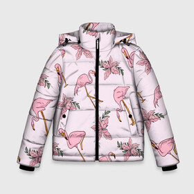 Зимняя куртка для мальчиков 3D с принтом Розовый фламинго в Белгороде, ткань верха — 100% полиэстер; подклад — 100% полиэстер, утеплитель — 100% полиэстер | длина ниже бедра, удлиненная спинка, воротник стойка и отстегивающийся капюшон. Есть боковые карманы с листочкой на кнопках, утяжки по низу изделия и внутренний карман на молнии. 

Предусмотрены светоотражающий принт на спинке, радужный светоотражающий элемент на пуллере молнии и на резинке для утяжки | doodling | textures | tiles | дудлинг | лист | листья | паттерн | природа | птица | птицы | розовый | розовый фламинго | тайлы | текстуры | узор | узоры | фламинго | фон | цветок | цветы
