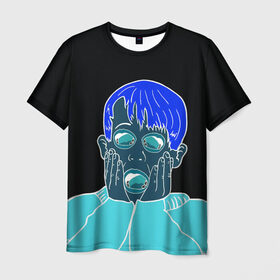 Мужская футболка 3D с принтом ОДИН ДОМА в Белгороде, 100% полиэфир | прямой крой, круглый вырез горловины, длина до линии бедер | Тематика изображения на принте: 
