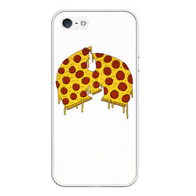 Чехол для iPhone 5/5S матовый с принтом Pizza Clan в Белгороде, Силикон | Область печати: задняя сторона чехла, без боковых панелей | ghostface | method man | pizza | rap | rza | wu tang | ву танг | еда | метод мен | пицца | рэп