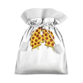 Подарочный 3D мешок с принтом Pizza Clan в Белгороде, 100% полиэстер | Размер: 29*39 см | ghostface | method man | pizza | rap | rza | wu tang | ву танг | еда | метод мен | пицца | рэп