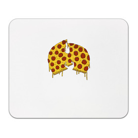 Коврик для мышки прямоугольный с принтом Pizza Clan в Белгороде, натуральный каучук | размер 230 х 185 мм; запечатка лицевой стороны | Тематика изображения на принте: ghostface | method man | pizza | rap | rza | wu tang | ву танг | еда | метод мен | пицца | рэп
