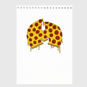 Скетчбук с принтом Pizza Clan в Белгороде, 100% бумага
 | 48 листов, плотность листов — 100 г/м2, плотность картонной обложки — 250 г/м2. Листы скреплены сверху удобной пружинной спиралью | ghostface | method man | pizza | rap | rza | wu tang | ву танг | еда | метод мен | пицца | рэп