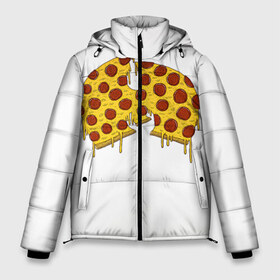 Мужская зимняя куртка 3D с принтом Pizza Clan в Белгороде, верх — 100% полиэстер; подкладка — 100% полиэстер; утеплитель — 100% полиэстер | длина ниже бедра, свободный силуэт Оверсайз. Есть воротник-стойка, отстегивающийся капюшон и ветрозащитная планка. 

Боковые карманы с листочкой на кнопках и внутренний карман на молнии. | ghostface | method man | pizza | rap | rza | wu tang | ву танг | еда | метод мен | пицца | рэп