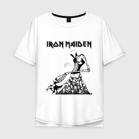 Мужская футболка хлопок Oversize с принтом IRON MAIDEN в Белгороде, 100% хлопок | свободный крой, круглый ворот, “спинка” длиннее передней части | dave | iron maiden | murray | music | percy harris | rock | адриан смит | айрон мэйден | брюс дикинсон | дэйв мюррей | железная дева | музик | нико макбрэйн | рок | стив харрис | ужасы | хеви метал | яник герс