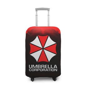 Чехол для чемодана 3D с принтом UMBRELLA CORP в Белгороде, 86% полиэфир, 14% спандекс | двустороннее нанесение принта, прорези для ручек и колес | ada wong | biohazard | leon | nemesis | project resistance | raccoon city | re | re3 | resident evil | resident evil 3 | rpd | stars | umbrella | ада вонг | амбрелла | немезис | ужасы