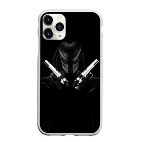 Чехол для iPhone 11 Pro матовый с принтом Killer Predator (Black) в Белгороде, Силикон |  | hitman | predator | хитман | хищник