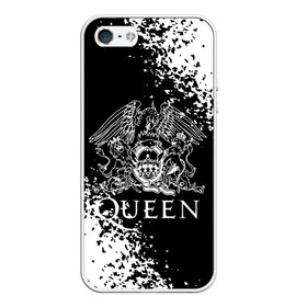 Чехол для iPhone 5/5S матовый с принтом QUEEN в Белгороде, Силикон | Область печати: задняя сторона чехла, без боковых панелей | queen | британская рок группа | квин | куин | кьюин | мистер робот | музыка | рами малек | рок | рок музыка | фредди меркьюри