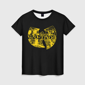 Женская футболка 3D с принтом Wu-Tang Clan. в Белгороде, 100% полиэфир ( синтетическое хлопкоподобное полотно) | прямой крой, круглый вырез горловины, длина до линии бедер | genius gza | method man | razor rza | wu tang | wu tang clan | ву танг клан | гангста рэп | гангстеры | девяти человек | музыка | хип хоп
