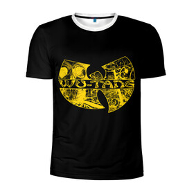 Мужская футболка 3D спортивная с принтом Wu-Tang Clan. в Белгороде, 100% полиэстер с улучшенными характеристиками | приталенный силуэт, круглая горловина, широкие плечи, сужается к линии бедра | genius gza | method man | razor rza | wu tang | wu tang clan | ву танг клан | гангста рэп | гангстеры | девяти человек | музыка | хип хоп