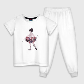 Детская пижама хлопок с принтом балерина в Белгороде, 100% хлопок |  брюки и футболка прямого кроя, без карманов, на брюках мягкая резинка на поясе и по низу штанин
 | балерина | высказывание | идея | манера | мемы | разные | рисунок | символ