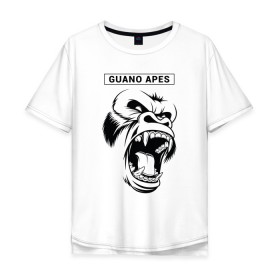 Мужская футболка хлопок Oversize с принтом Guano Apes в Белгороде, 100% хлопок | свободный крой, круглый ворот, “спинка” длиннее передней части | 