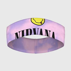 Повязка на голову 3D с принтом NIRVANA в Белгороде,  |  | in utero | nevermind | nirvana | nirvana in utero | nirvana logo | smile | курт кобейн | нирвана | нирвана in utero | нирвана лого