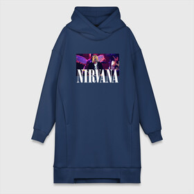 Платье-худи хлопок с принтом NIRVANA в Белгороде,  |  | in utero | nevermind | nirvana | nirvana in utero | nirvana logo | smile | курт кобейн | нирвана | нирвана in utero | нирвана лого