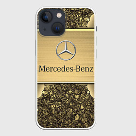 Чехол для iPhone 13 mini с принтом MERCEDES GOLD | МЕРСЕДЕС ГОЛД в Белгороде,  |  | 2020 | amg | auto | brabus | clk | cls | glk | mercedes | mercedes benz | slk | sport | авто | автомобиль | автомобильные | амг | брабус | бренд | глк | марка | машины | мерседес | слк | спорт | цлк | цлс
