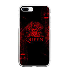 Чехол для iPhone 7Plus/8 Plus матовый с принтом Queen в Белгороде, Силикон | Область печати: задняя сторона чехла, без боковых панелей | queen | британская | группа | исполнитель | музыканты | рок | фредди меркьюри