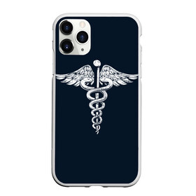 Чехол для iPhone 11 Pro матовый с принтом Caduceus в Белгороде, Силикон |  | caduceus | coronavirus | medic | nurse | superhero | врач | врачи | герои | герой | коронавирус | медбрат | медик | медики | медицина | медсестра | супергерои | супергерой