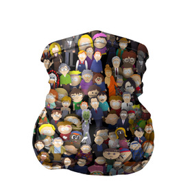 Бандана-труба 3D с принтом Персонажи South Park в Белгороде, 100% полиэстер, ткань с особыми свойствами — Activecool | плотность 150‒180 г/м2; хорошо тянется, но сохраняет форму | park | sout | мультик | парк | патрен | персонаж | саус | сериал | толпа | южный