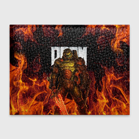 Обложка для студенческого билета с принтом DOOM ETERNAL в Белгороде, натуральная кожа | Размер: 11*8 см; Печать на всей внешней стороне | demons | devil | doom | doom eternal | doom guy | doom slayer | hell | iddqd | slayer | ад | демоны | дум | палач рока