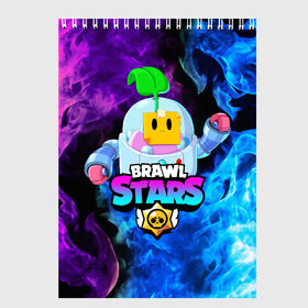 Скетчбук с принтом BRAWL STARS SPROUT в Белгороде, 100% бумага
 | 48 листов, плотность листов — 100 г/м2, плотность картонной обложки — 250 г/м2. Листы скреплены сверху удобной пружинной спиралью | 8 bit | 8 бит | bibi | brawl stars | crow | el brown | leon | leon shark | max | mr.p | sally leon | shark | sprout | stars | virus | werewolf | акула | биби | вирус | ворон | леон | оборотень | пингвин