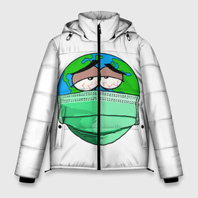 Мужская зимняя куртка 3D с принтом Зараженная Планета в Белгороде, верх — 100% полиэстер; подкладка — 100% полиэстер; утеплитель — 100% полиэстер | длина ниже бедра, свободный силуэт Оверсайз. Есть воротник-стойка, отстегивающийся капюшон и ветрозащитная планка. 

Боковые карманы с листочкой на кнопках и внутренний карман на молнии. | Тематика изображения на принте: 2019 | biohazard | china | coronavirus | covid 19 | inc | medicine | ncov | ncov19 | ncov2019 | plague | survivor | virus | warning | вирус | китай | коронавирус | медик | медицина